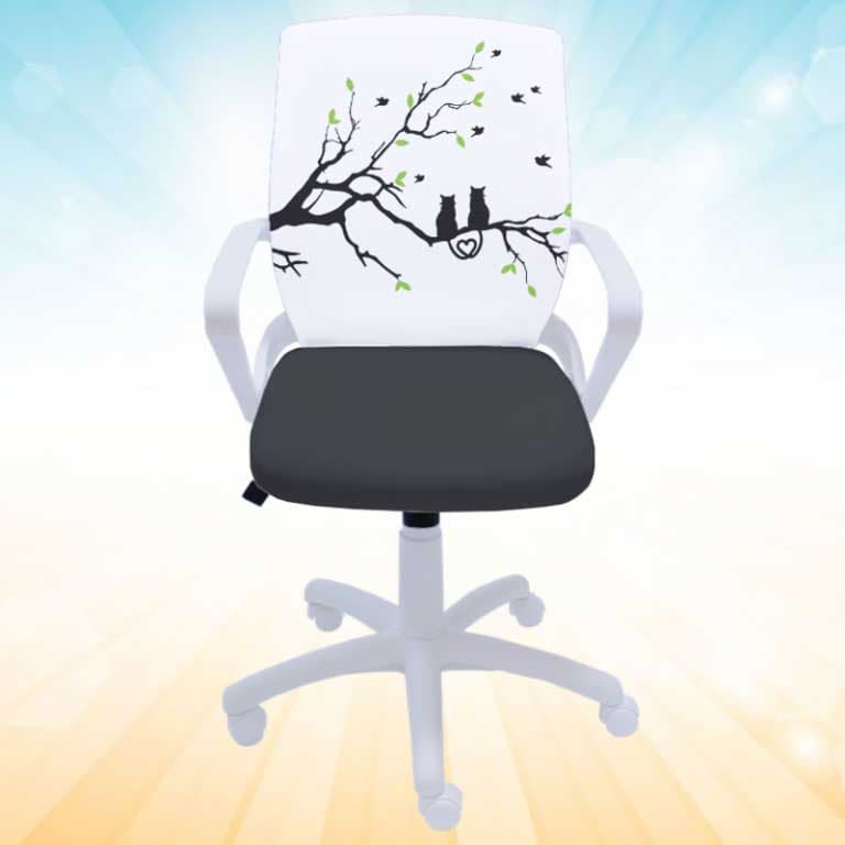 Dečija radna stolica Fly White Love