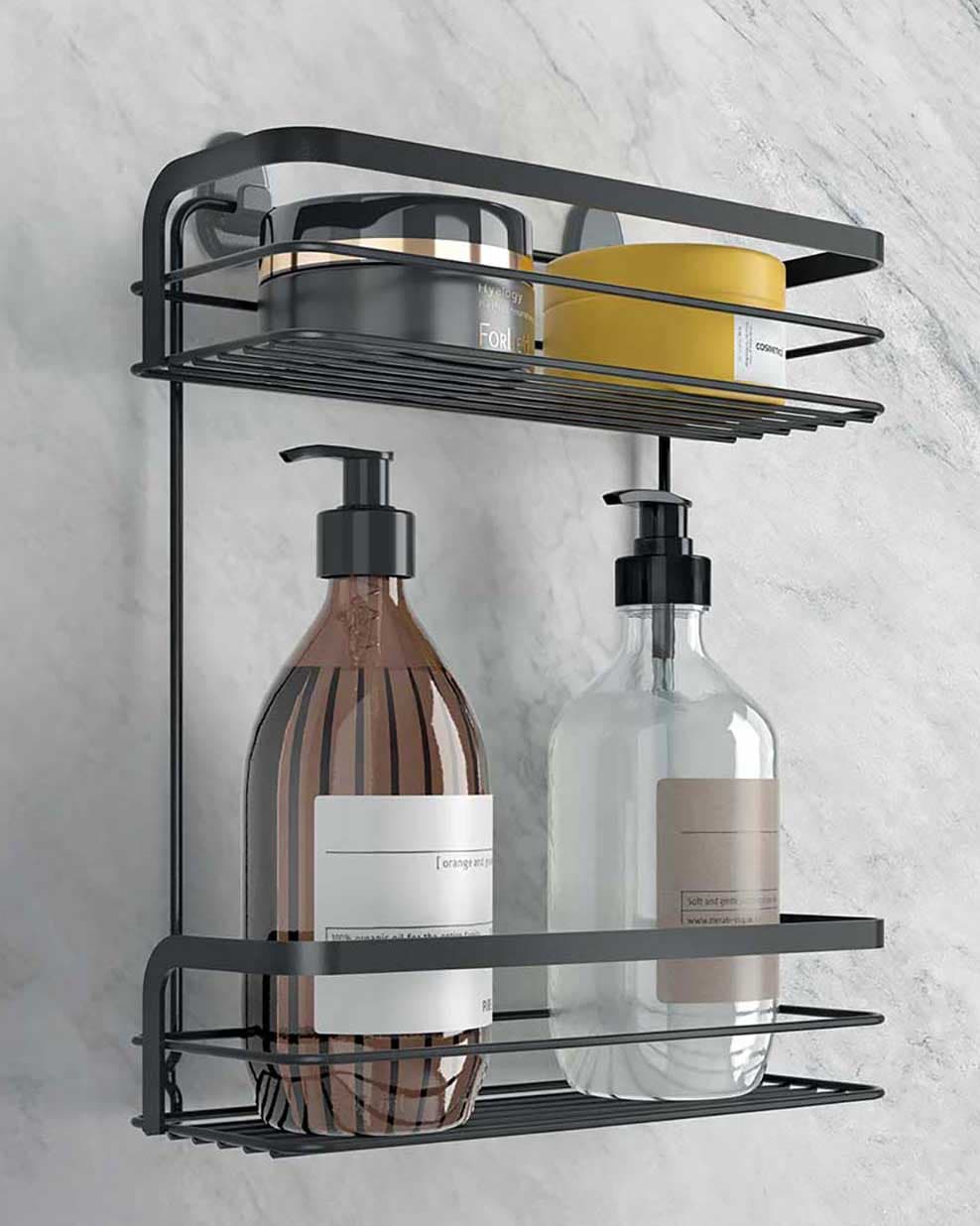 Polica Za Kupatilo Origin Lava 2 Nivoa Metaltex Italija