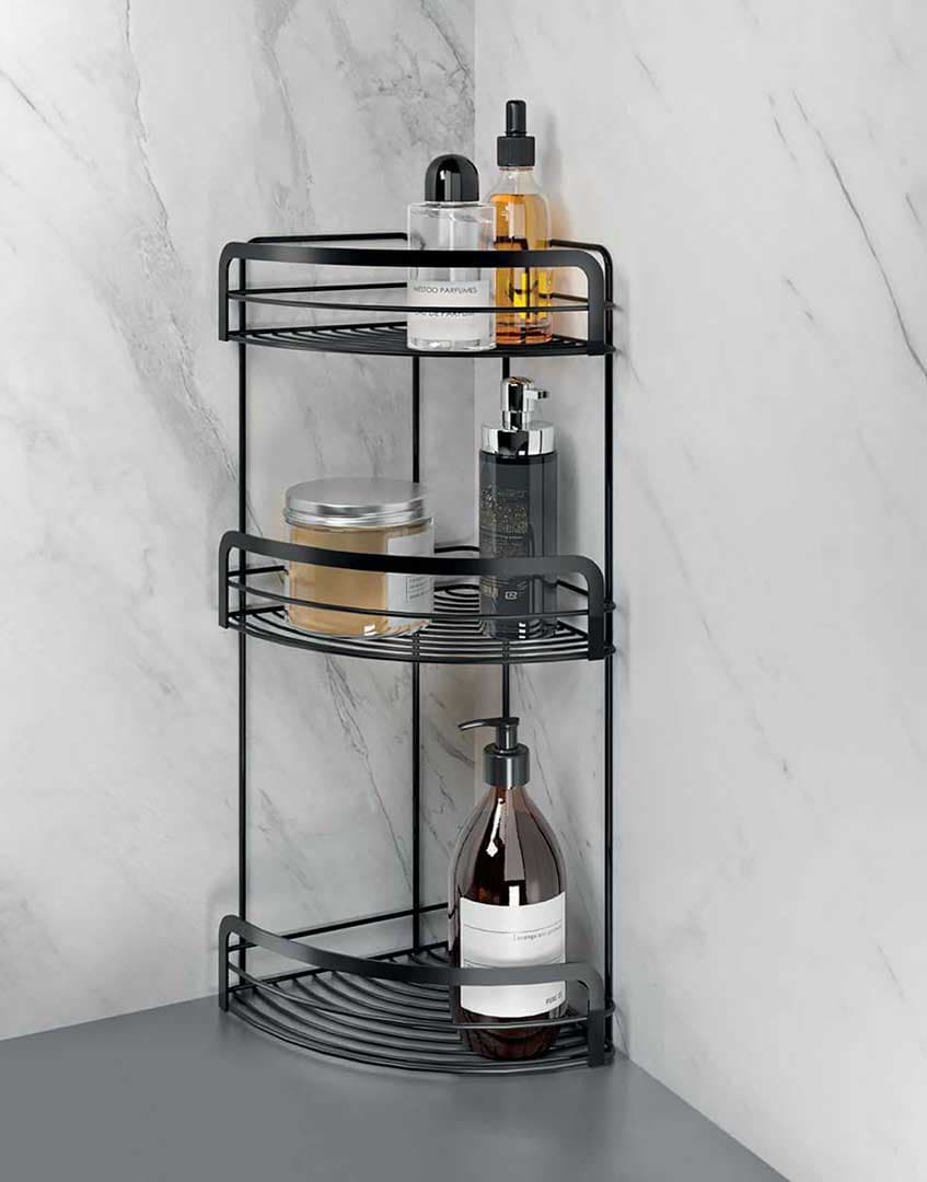 Ugaona Polica Za Kupatilo Metaltex Origin Lava