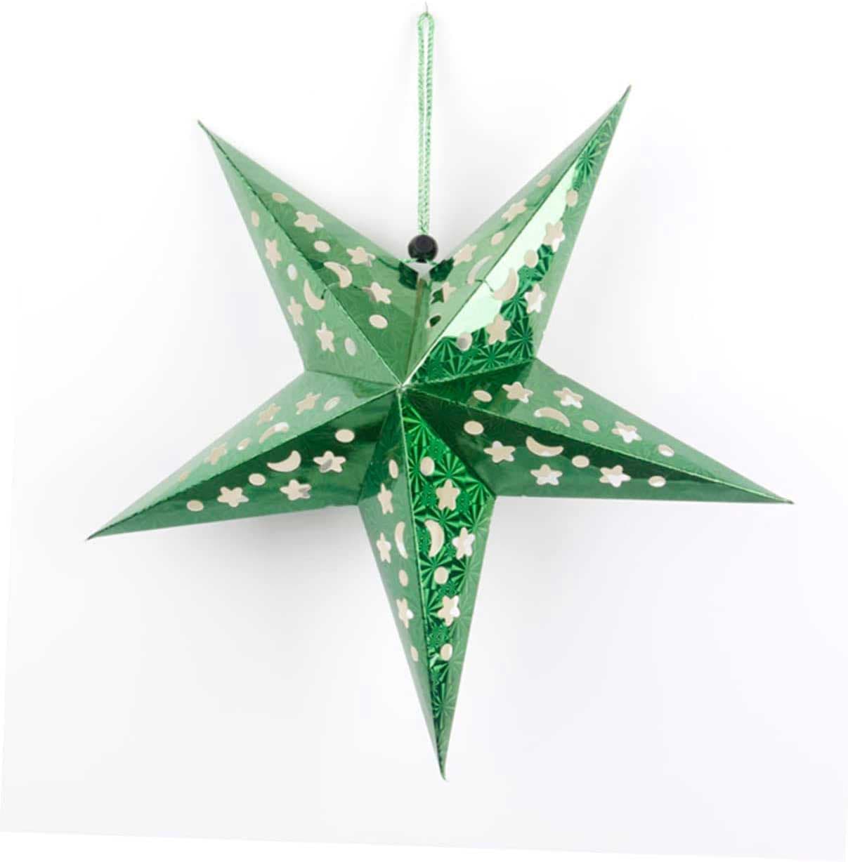 Zvezda 3D Viseći Ukras ili Abažur za Lampu 110 cm Green