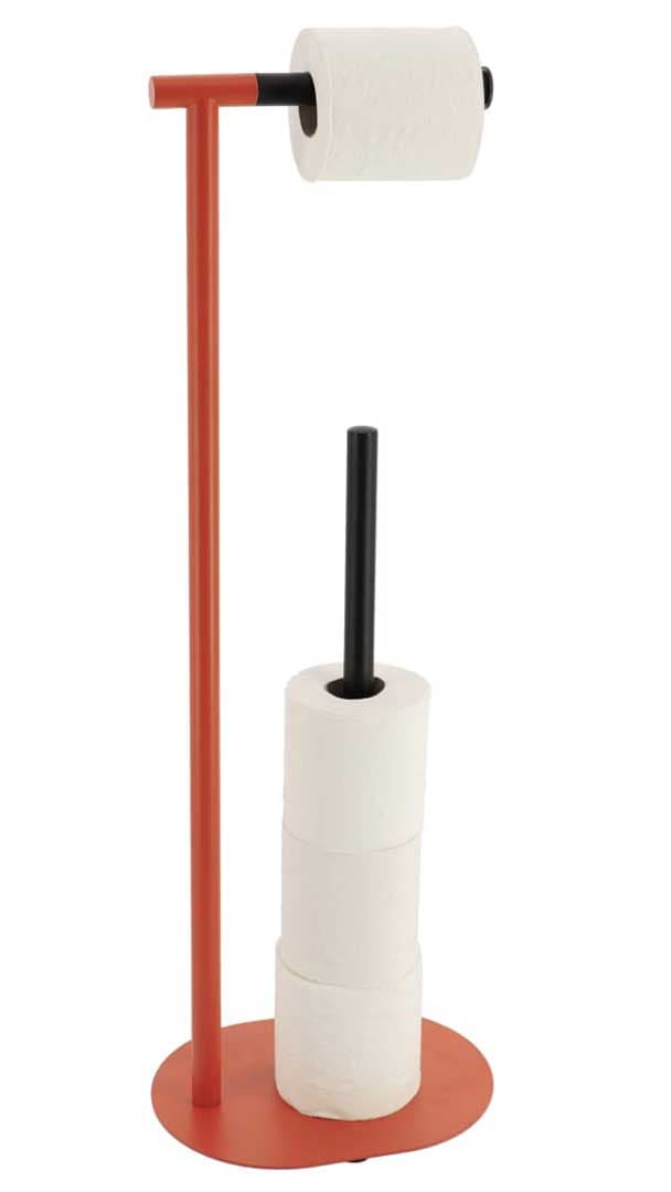 Podni Držač Toalet Papira Tendance Orange-Black