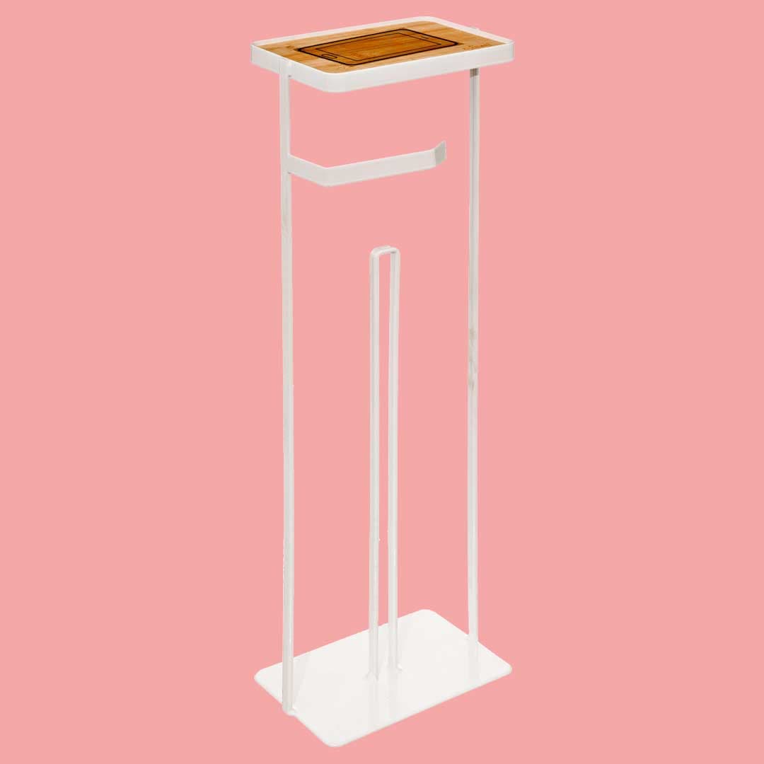 Držač Toalet Papira Sa Postoljem Za Telefon White Five Simply Smart