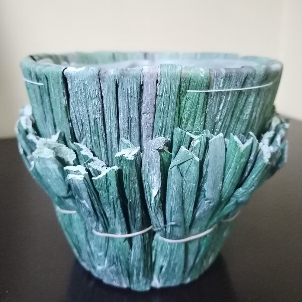 Dekorativna korpica od bambusa 13x12cm