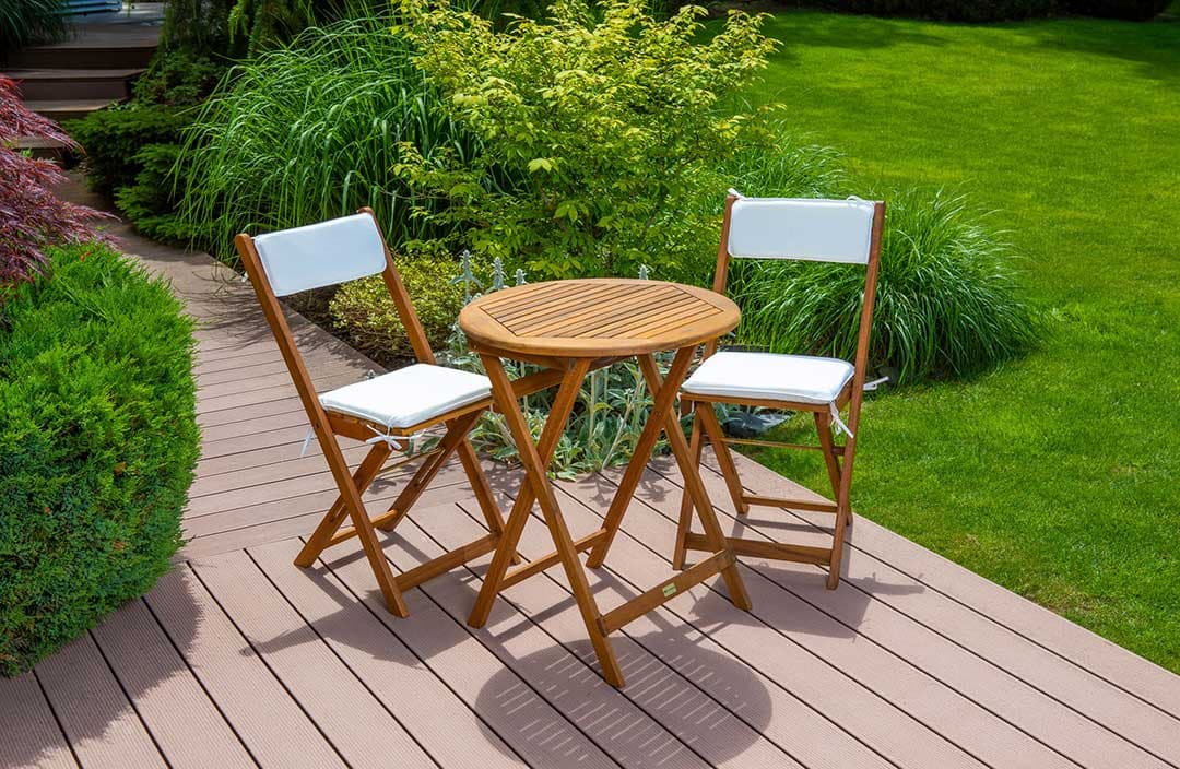 Sklopiva Drvena Garnitura sa Jastucima Za Terasu I Dvorište Fieldmann Carol