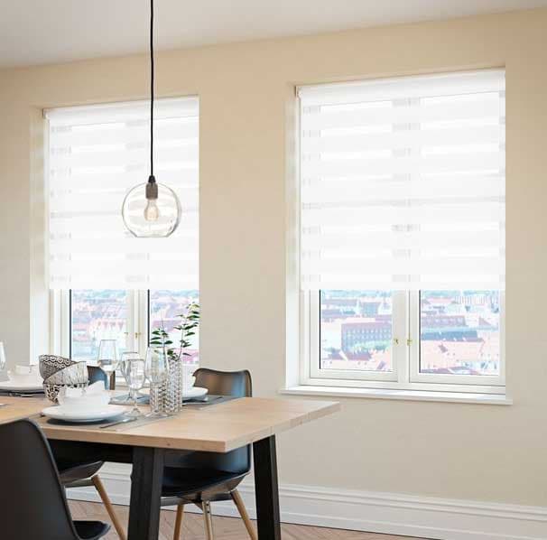 Rolo zavesa Zebra Bela 100x180cm