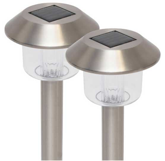 Dve solarne baštenske lampe sa svetlom u boji MX762/2