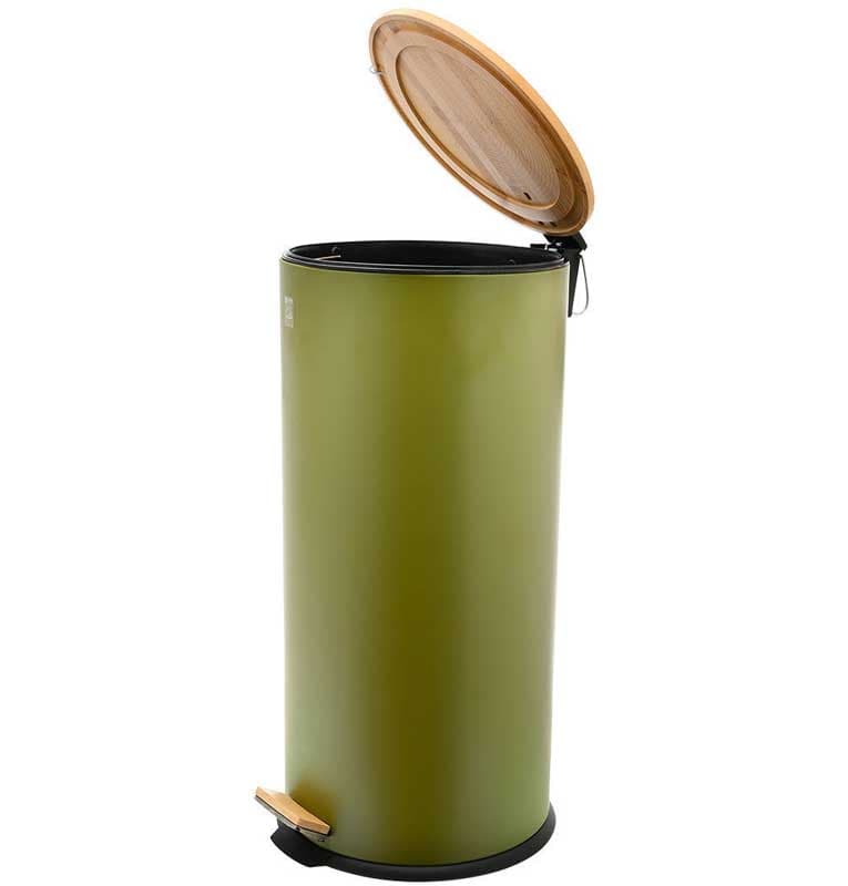 Kanta za otpatke sa mehanizmom za meko zatvaranje 30L Estia Olive Green