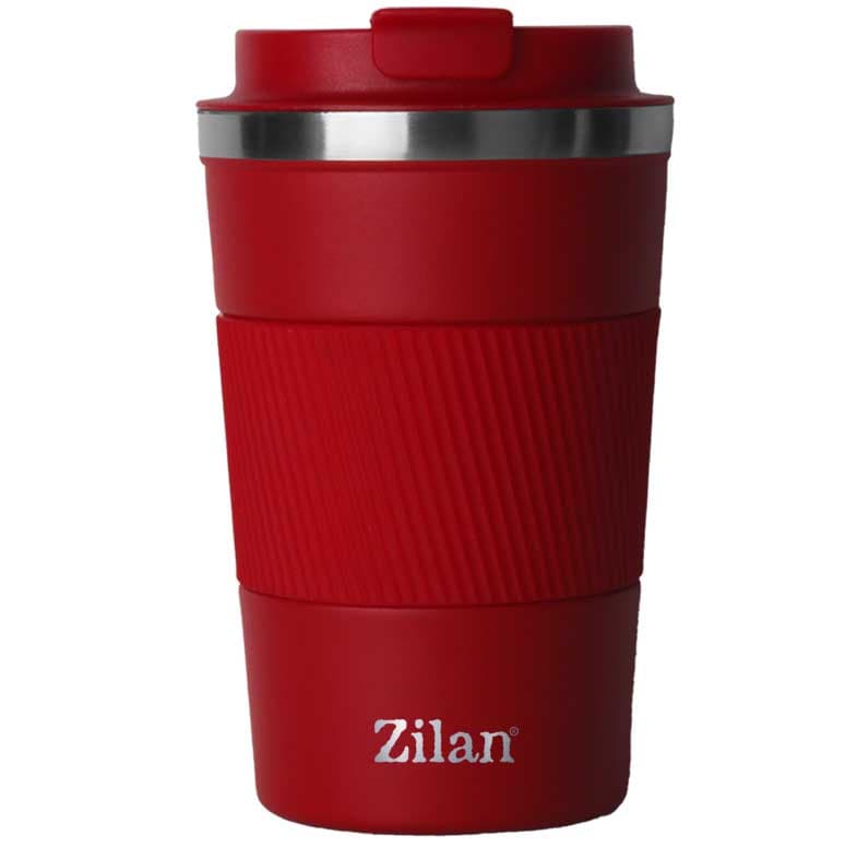 Termos šolja sa duplim čeličnim zidom Crvena 380ml Zilan ZLN9880