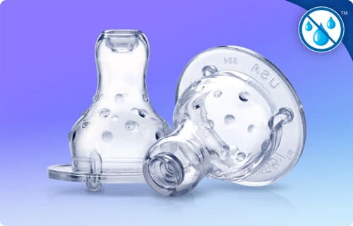 Nuby silikonska cucla standardna 2kom 0m+  0502022