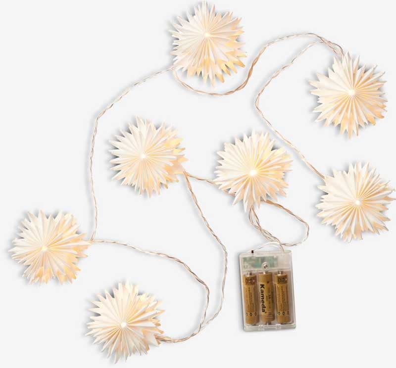 Novogodišnje lampice na baterije Zvezde Sa tajmerom