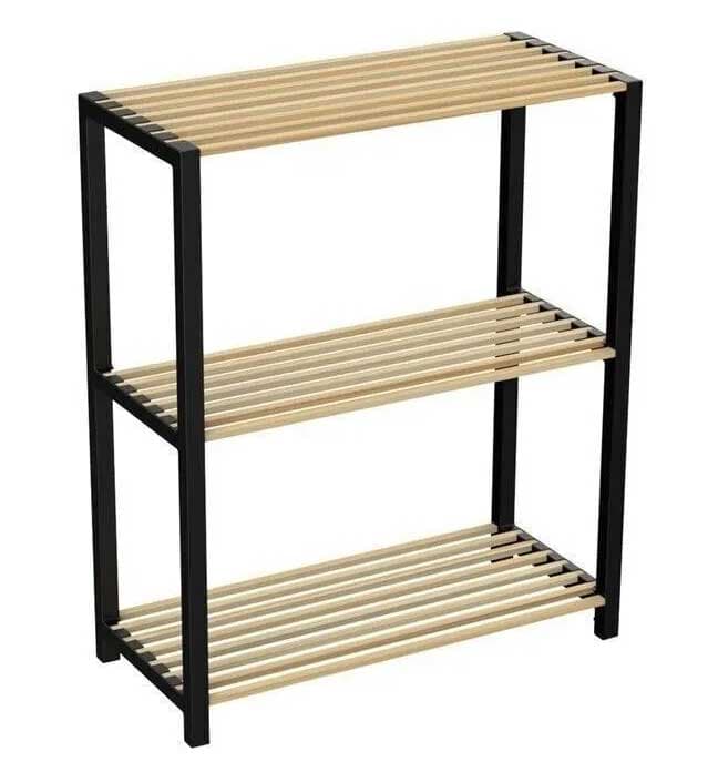 Bienwood Višenamenska polica Drvo Plastika BIE7003