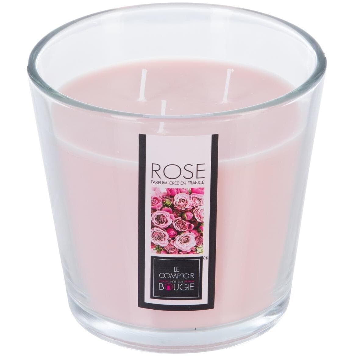 Atmosphera Sveca 13,5x12,5 Cm Vosak/staklo/pamuk Roza