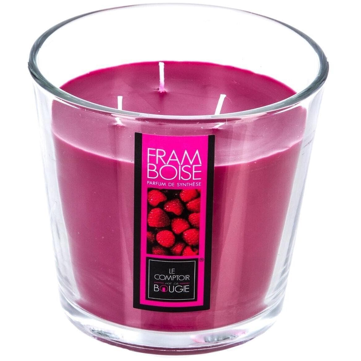 Atmosphera Sveca Malina 13,5x12,5 Cm Vosak/staklo/pamuk Roza