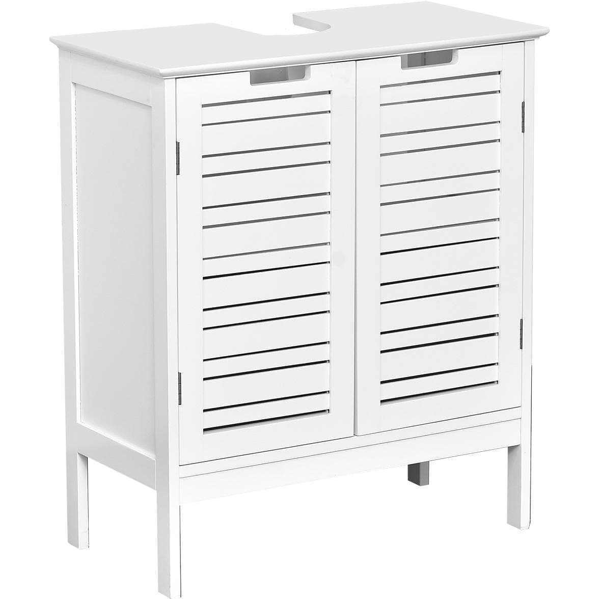 Tendance Ormarić Za Kupatilo Sa Dvoje Vrata I Policom Miami 60x30x70cm Mdf Bela 