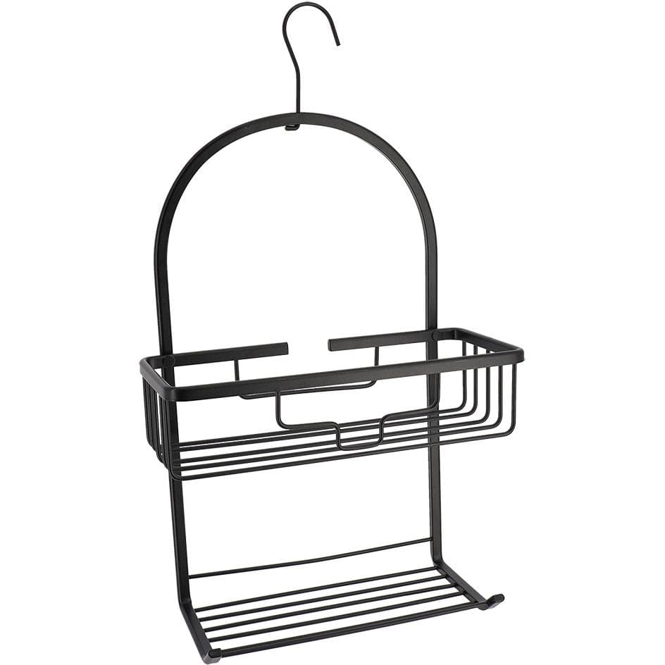 Tendance Žičana Polica Sa 2 Nivoa Sa Kukom 49x28x12,5 Crna