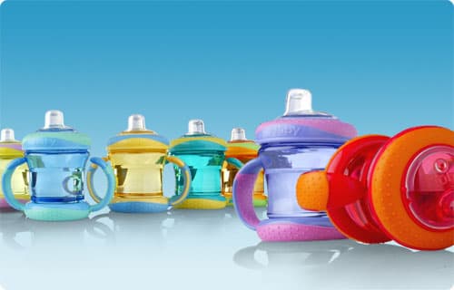 Nuby flaša sa silikonskim piskom i poklopcem 210ml N-9647   