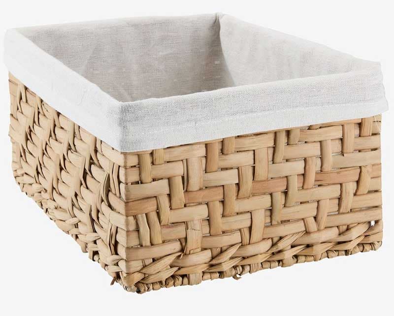 Ukrasna pletena korpa sa tkaninom Ester L