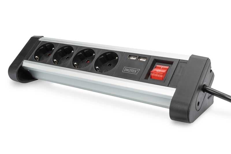Produžni kabl sa 4 utičnice +2 USB Digitus DA-70614