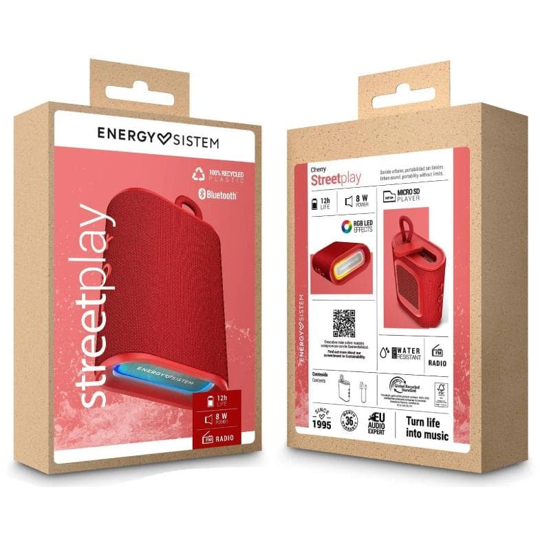 Energy Sistem Cherry StreetPlay Bluetooth zvučnik crveni M45924