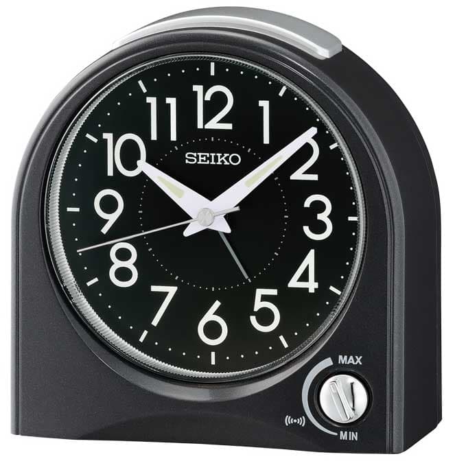 Seiko Stoni sat sa budilnikom i noćnim svetlom QHE204K