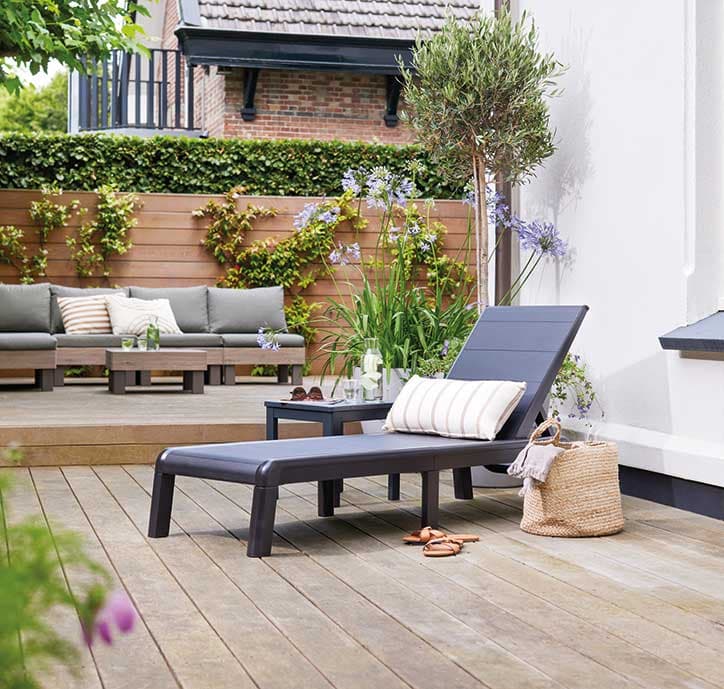 Keter Ležaljka sa podesivim naslonom Formentera Graphitte