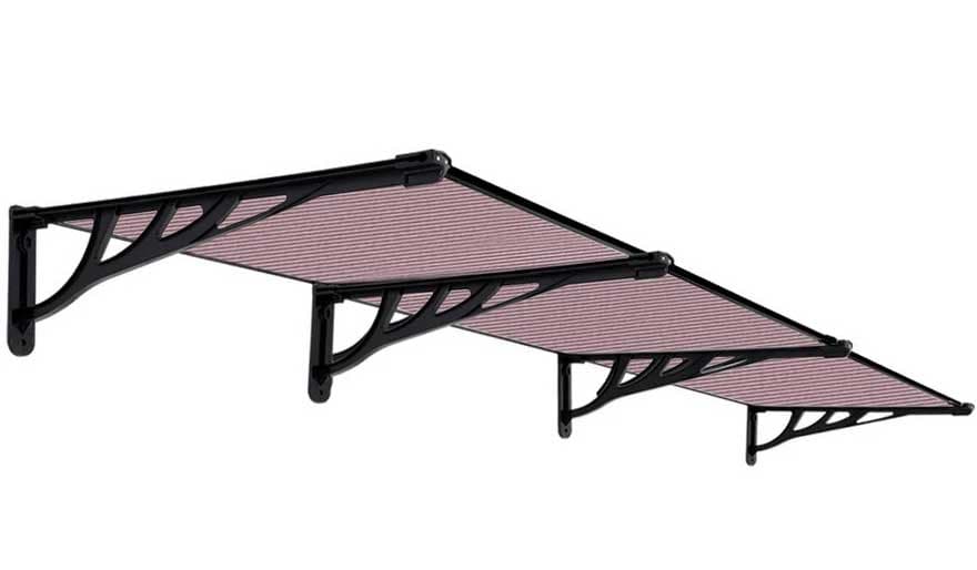 Nadstrešnica u bronzanoj boji 300 x 90 cm Leksan - Za Terasu ili Vrata