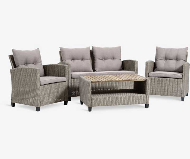 Lounge garnitura za 4 osobe Neva Natur