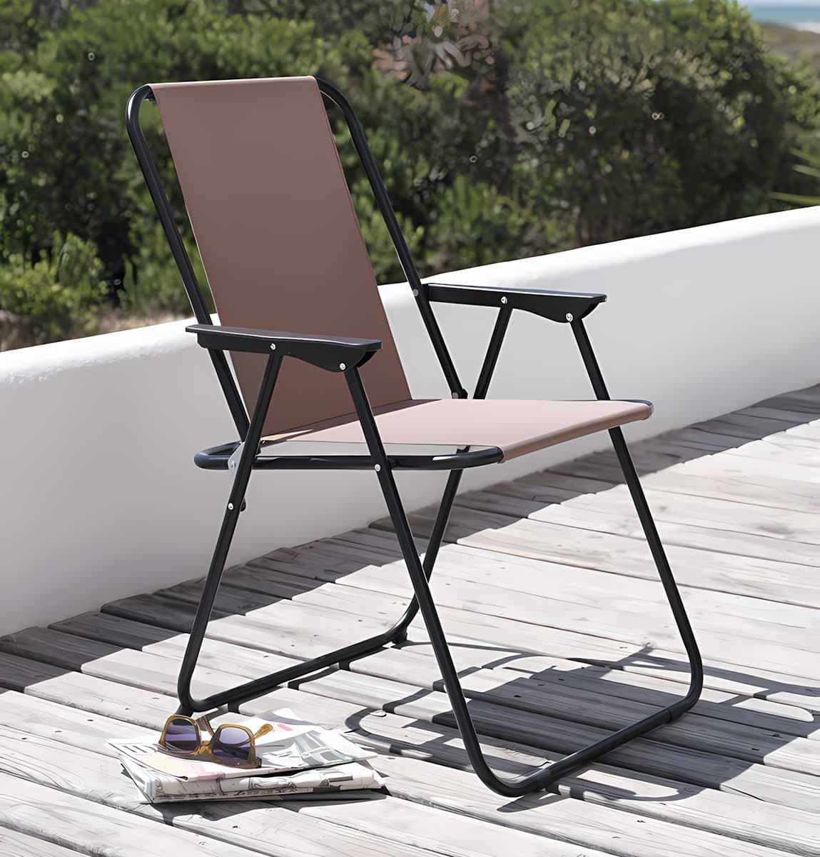 Sklopiva Stolica Za Plažu, Terasu ili Dvorište Berg Bež