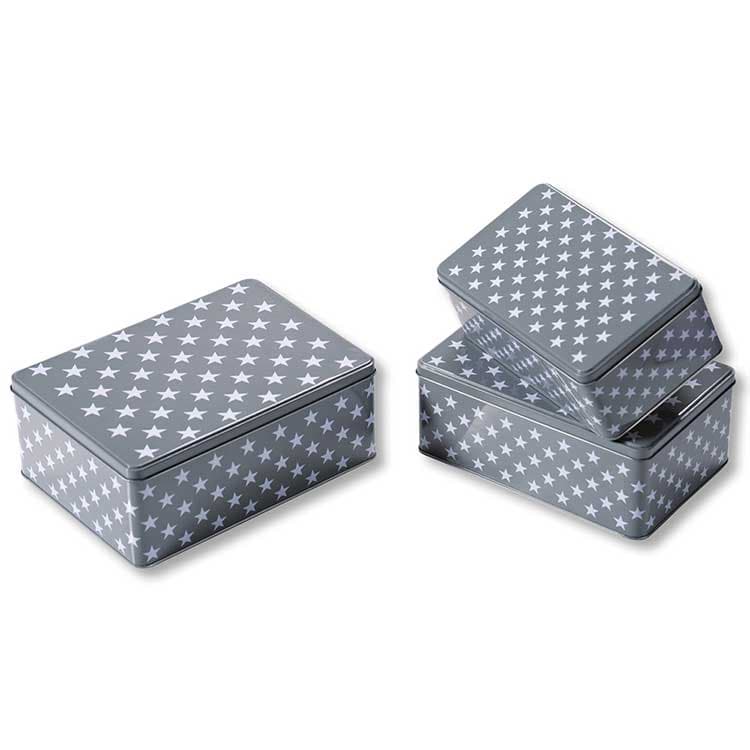 Kesper Komplet metalnih kutija različitih veličina 38282