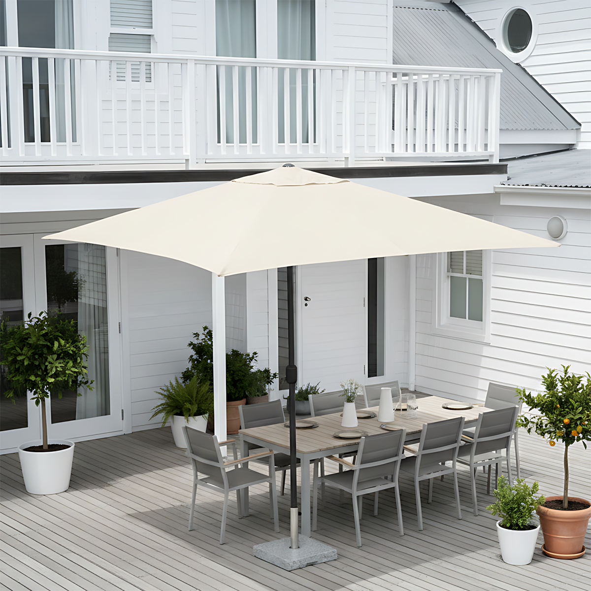 Četvrtasti Suncobran 250 x 250 cm - Bež