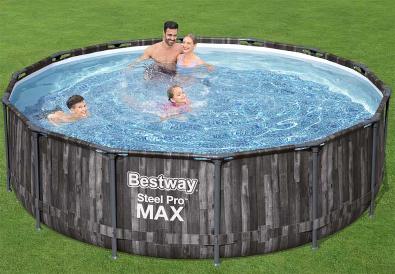 Bestway 5614Z Bazen sa čeličnim ramom pumpom i merdevinama 4.27m x 1.07m