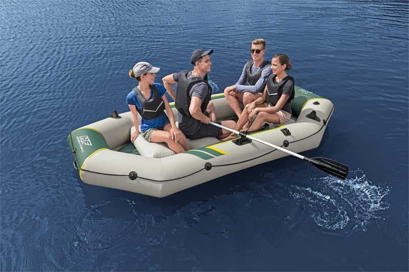 Čamac na naduvavanje za 4 osobe sa veslima i pumpom Bestway Hydro-Force Ranger Elite X4 65157