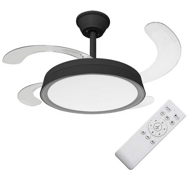 Plafonski ventilator sa sklopivim lopaticama i LED svetlom