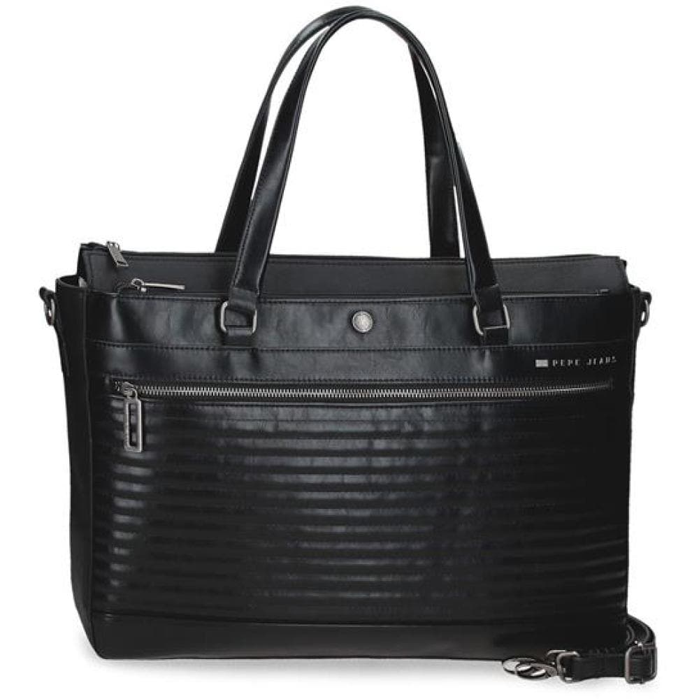 Poslovna ženska torba sa pregradom za laptop PJL Biker black 71566