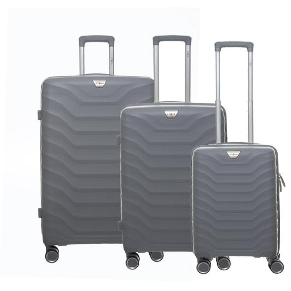 Putni koferi od polipropilena Komplet Enova Longbeach perfect grey 526340
