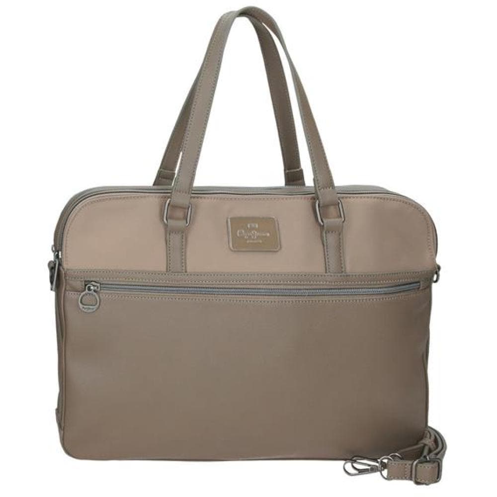 Ženska poslovna torba sa pregradom za laptop PJL Christine beige 70960