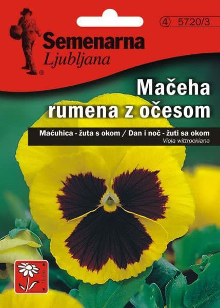 Cveće Dan i noć - žuti sa okom - Viola wittrockiana 5 kesica 5720/3
