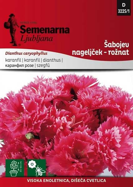 Seme za Karanfil  šabo - pink - Dianthus caryophyllus 5 kesica 3225/1