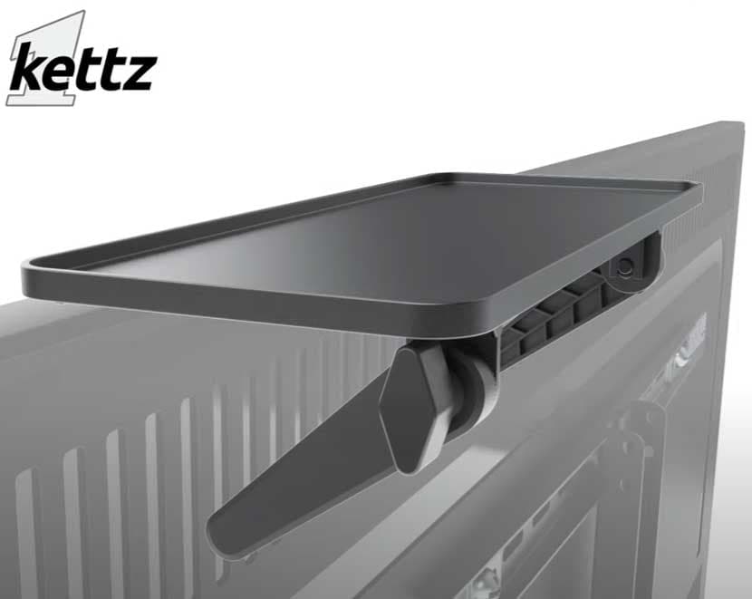Montažna polica za dodatke na TV-u ili monitoru 30cm Kettz NAV-K92