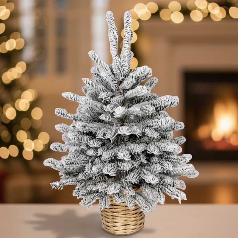 Novogodisnja bela jelka u saksiji 90cm 250309