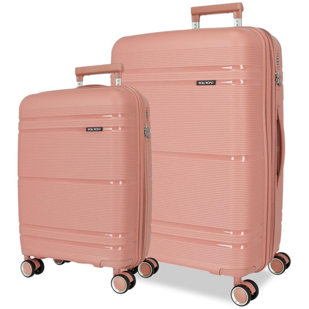 Komplet PP proširivih kofera 68cm i 55cm Roll Road Universe powder pink 54795