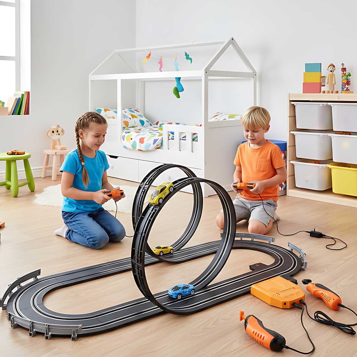 Trkačka Staza dužine 394 cm sa automobilčićima i daljinskim upravljačem