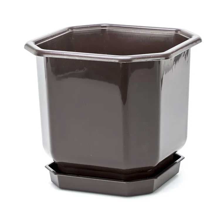 Četvrtasta saksija Braon 24x24cm