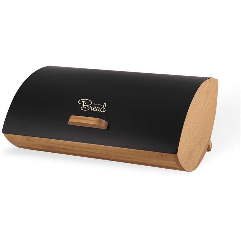 Maestro Drvena kutija za hleb sa metalnim poklopcem MR-1775-BLACK