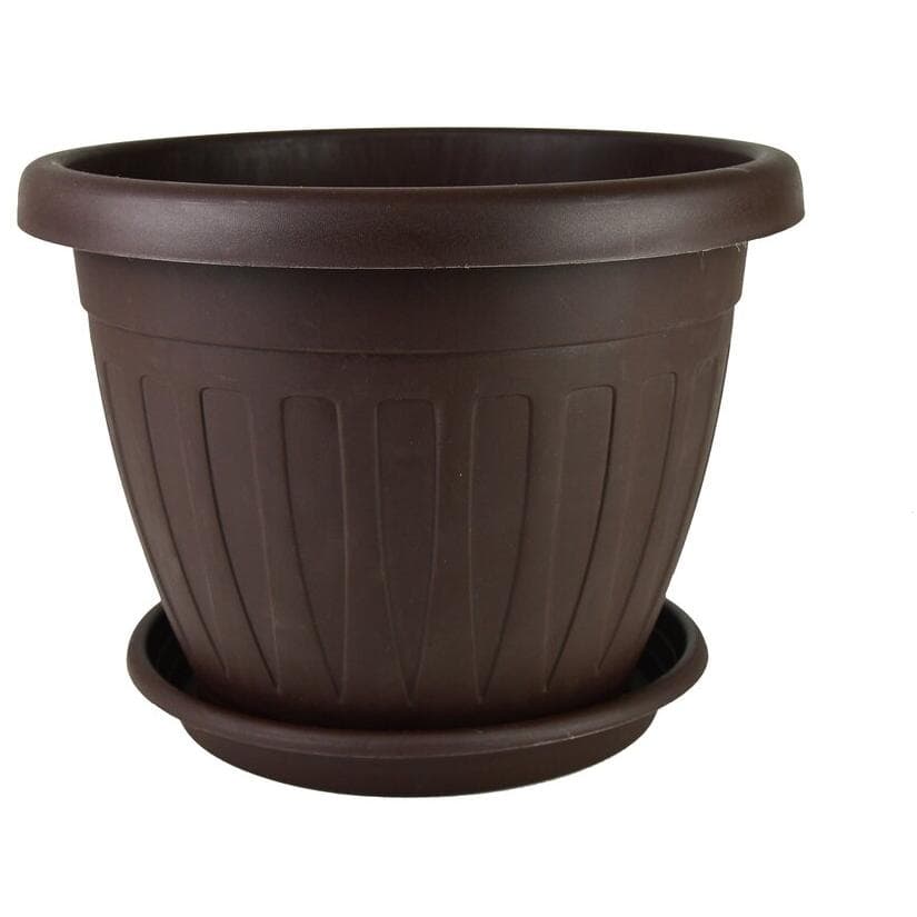 Saksija ca cveće Mediteran Braon Prečnik 30cm