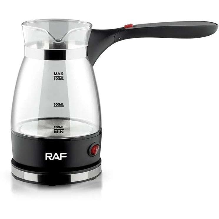 RAF Električna staklena džezva sa sklopivom ručkom Crna 0.5L R.128