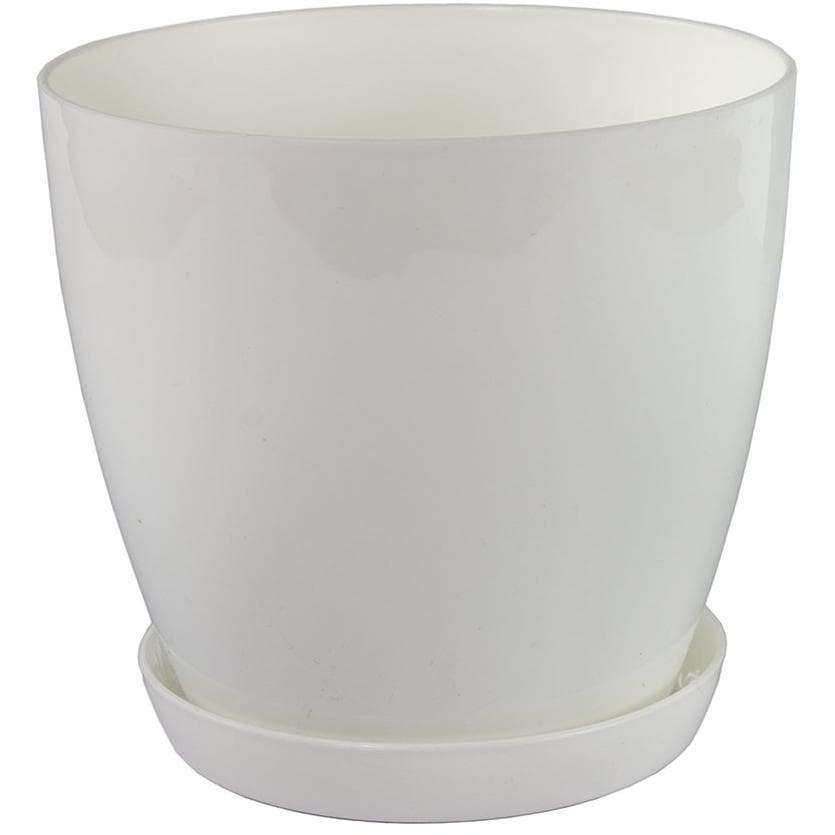 Bela saksija za cveće 22cm