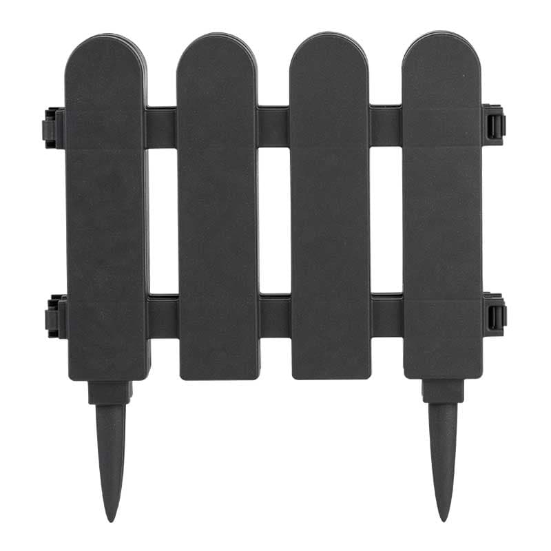 Dekorativna baštenska ogradica 1.5m V28cm Tamno siva