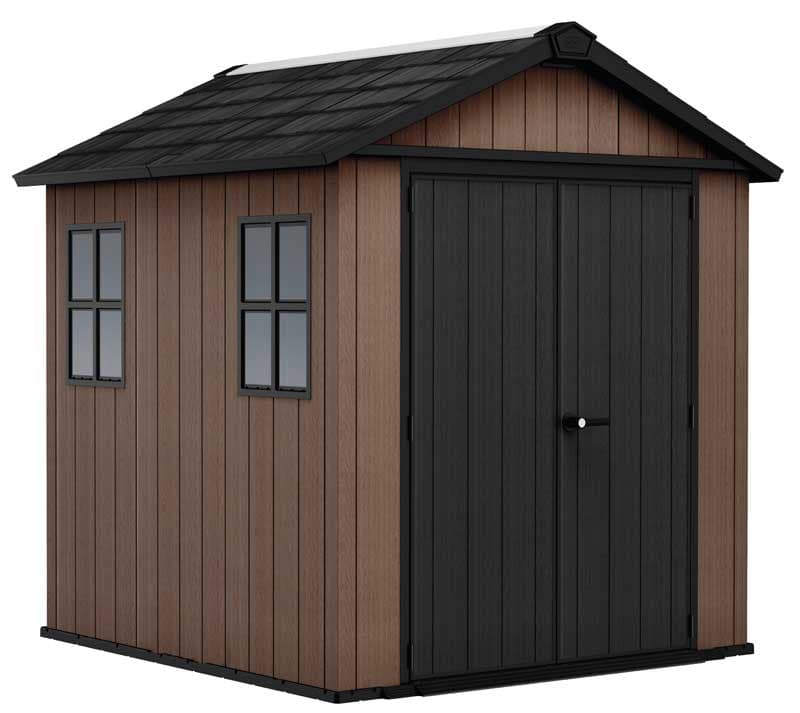 Montažna pomoćna baštenska kućica Šupa Keter Newton Plus Wide 7x7.5FT Braon
