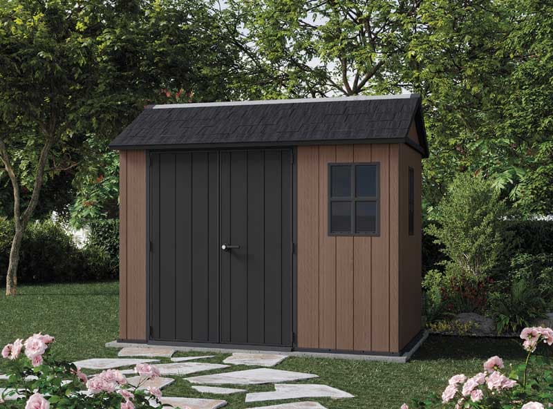 Montažna pomoćna baštenska kućica Šupa Keter Newton Plus Wide 9x7.5FT Braon